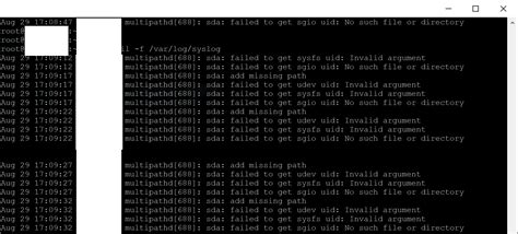 Fix Multipathd 688 Add Missing Path Error