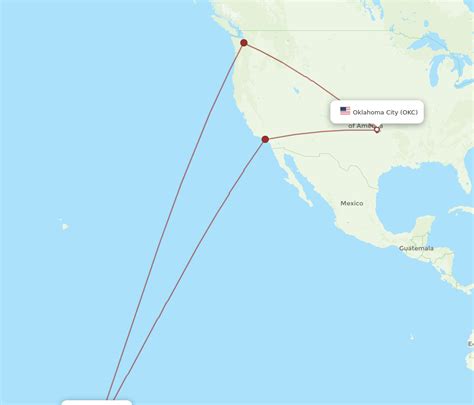 Flights From Oklahoma City To Papeete Okc To Ppt Flight Routes