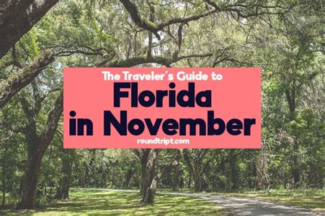 Florida In November Everything You Need To Know Roundtript