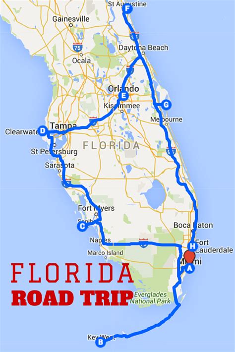 Florida Road Trips On 9 North South Highways