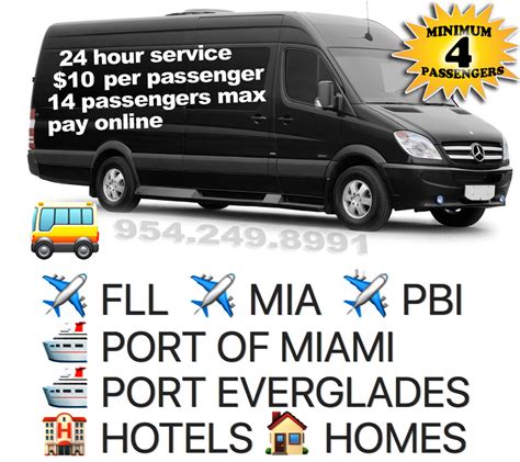 Florida Shuttle Van Service Private Fort Lauderdale Airport Shuttle