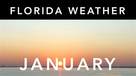 Florida Weather January Youtube