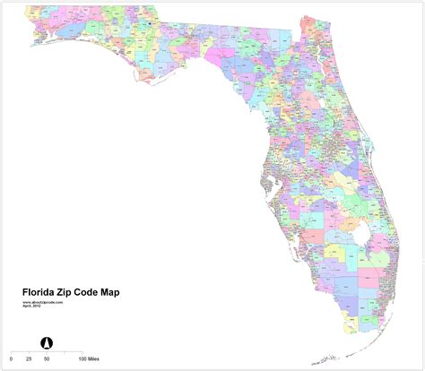 Florida Zip Code Map Printable Maps