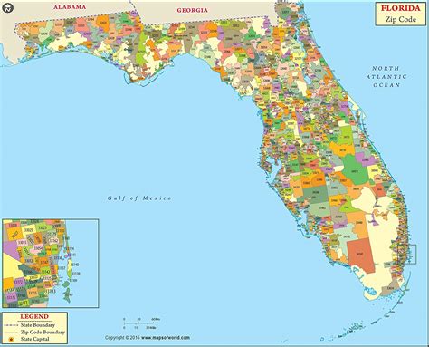 Florida Zip Code Maps Maps Fact