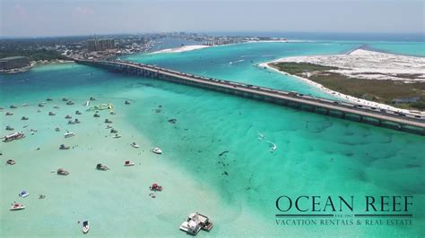 Flying Around Crab Island In Destin Florida Youtube