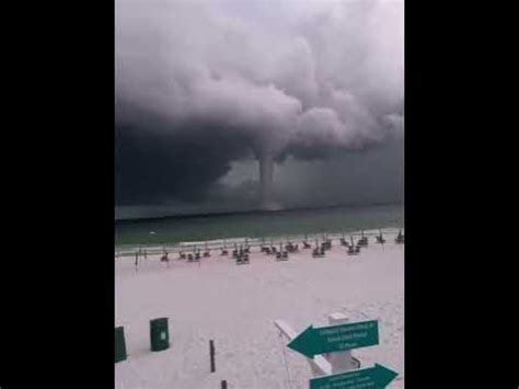 Footage From Enormous Tornado Seen In Destin Florida On Tuesday