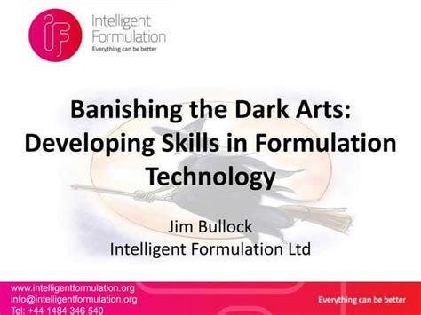 Formulation Skills And Training An Update Ppt