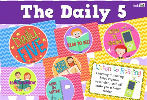 Free Daily Five Posters By Vcateacher Daily Five Posters Daily Five