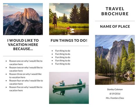 Free Travel Brochure Templates Examples 8 Free Templates