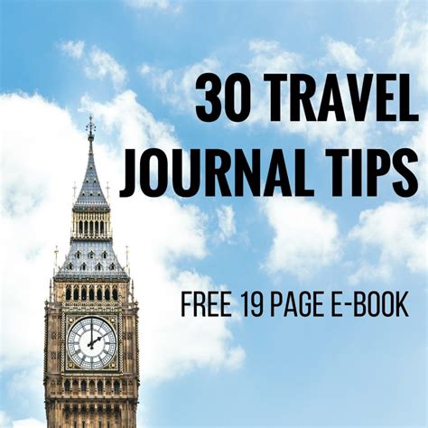 Free Travel Journal Tips E Book