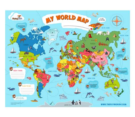 Free Travel Maps for Kids