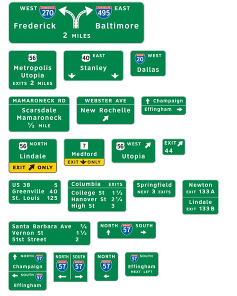 Freeway Expressway Guide Signs Proportion Based Grid Clearviewhwy