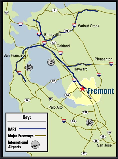 Fremont California Map