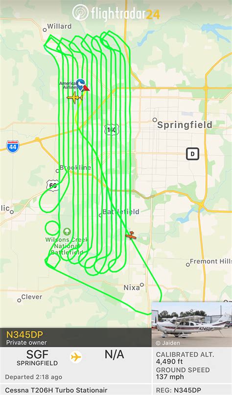 Frequent Grid Flights Over Springfield R Springfieldmo