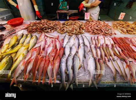 Fresh Fish At A Fish Market Stock Photo Alamy