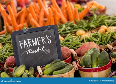 Fresh Produce Stock Image Image Of Local Board Open 42750121