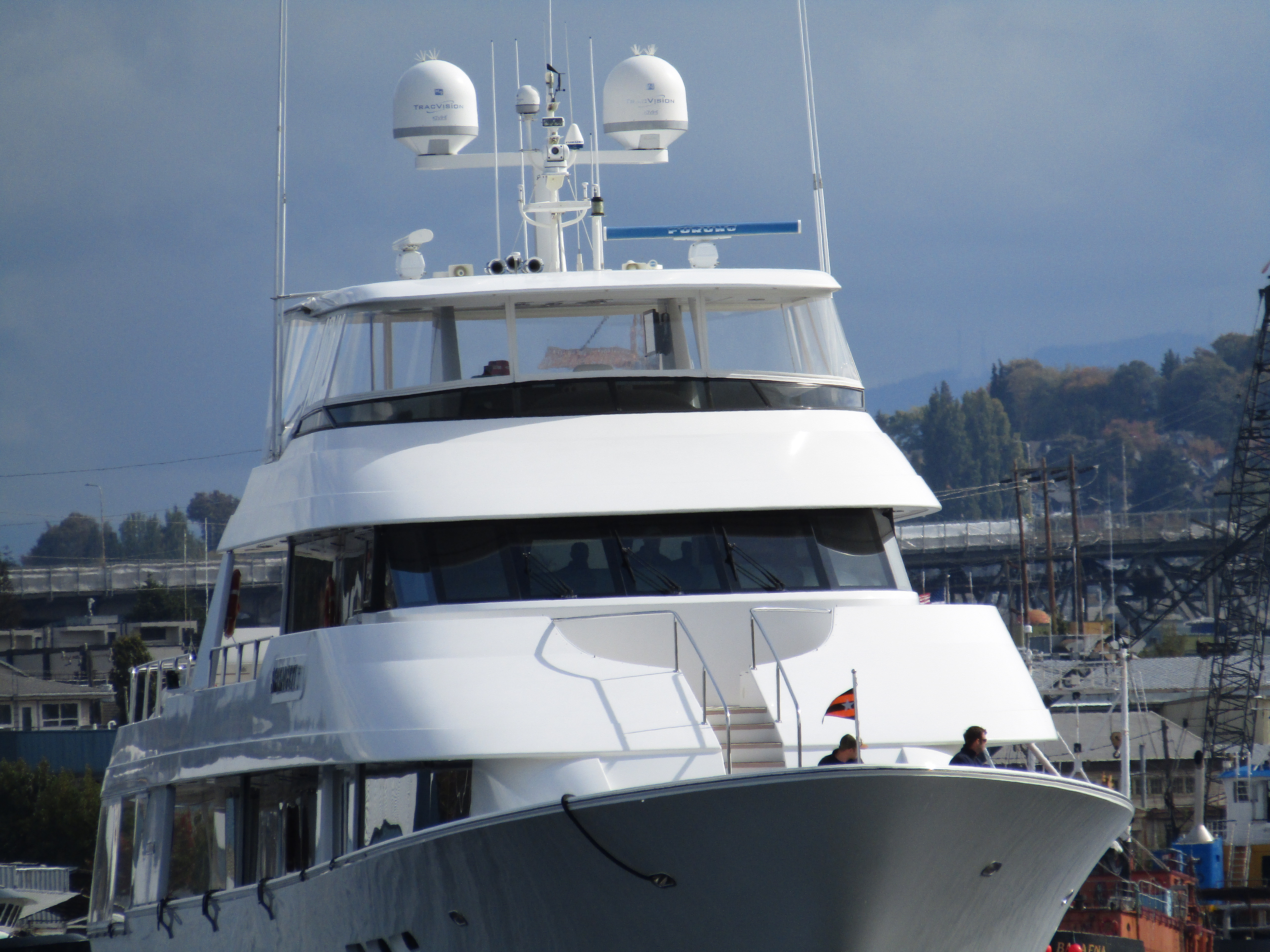 Frontier Explorer Seattle Ship Canal Ballard Bridge Lift Pulling In