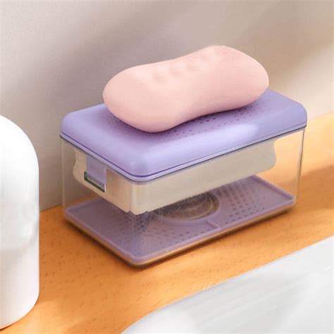 Fuebueo Bar Soap Holder Travel Bar Soap Case For Traveling Camping