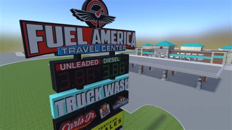 Fuel America Travel Center A 3D Model By Titan Sign Company