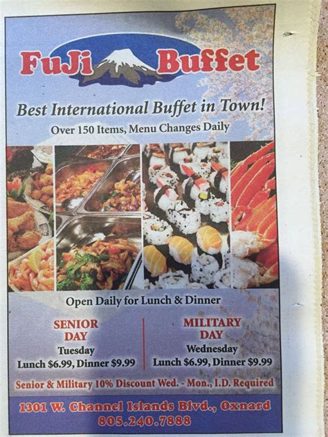 Fuji Buffet In Oxnard Restaurant Menu And Reviews