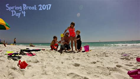 Fun Day At The Beach Spring Break 2017 Destin Florida Day 4 Guj