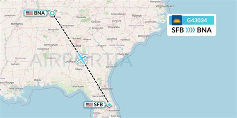 G43034 Flight Status Allegiant Air Orlando To Nashville Aay3034