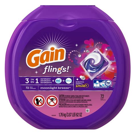 Gain 72 Count Moonlight Breeze He Laundry Detergent In The Laundry Detergent Department At Lowes Com