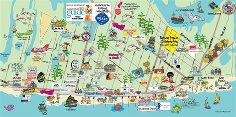 Galveston Beaches Map