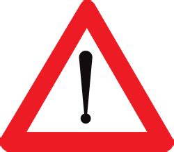 General Warning Sign Belgium Symbol