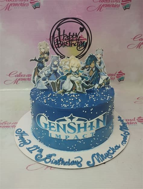 Genshin Impact Birthday Cake Alex Bills