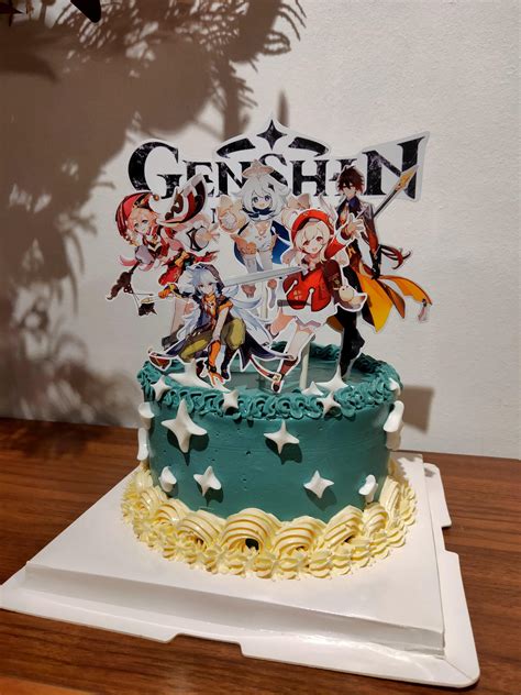 Genshin Impact Cake Food Drinks Homemade Bakes On Carousell