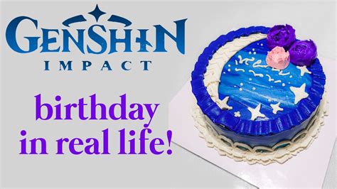 Genshin Impact Themed Birthday Cake Gifts Idea Planetmars Youtube