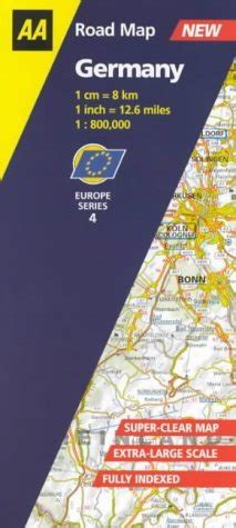 Germany Aa Road Map Europe Series By Aa Road Maps Europe