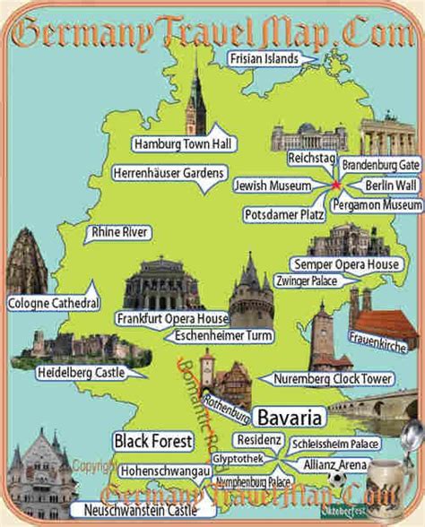 Germany Attractions Map Oneiroitan1