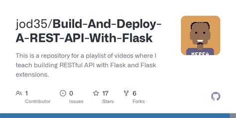 Github Jod35 Build And Deploy A Rest Api With Flask This Is A