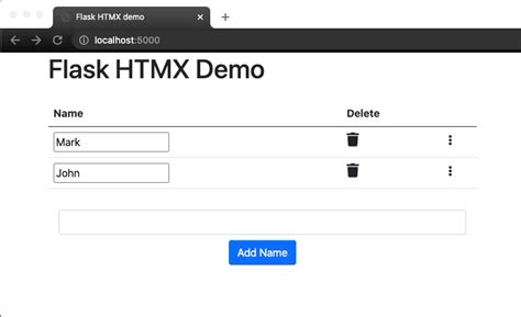 Github Ju C Flask Htmx Example A Basic Demo Of Integrating Flask And