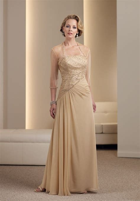 Gold Mother Of Bride Gown Bride Gowns Bride Wedding Inside