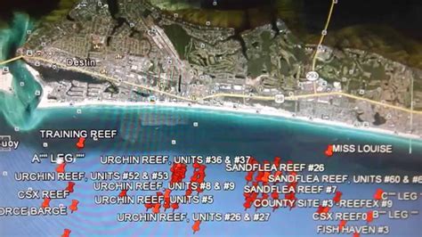 Google Earth Fishing Destin Reef Overview Youtube Google Maps Google Maps Destin Florida