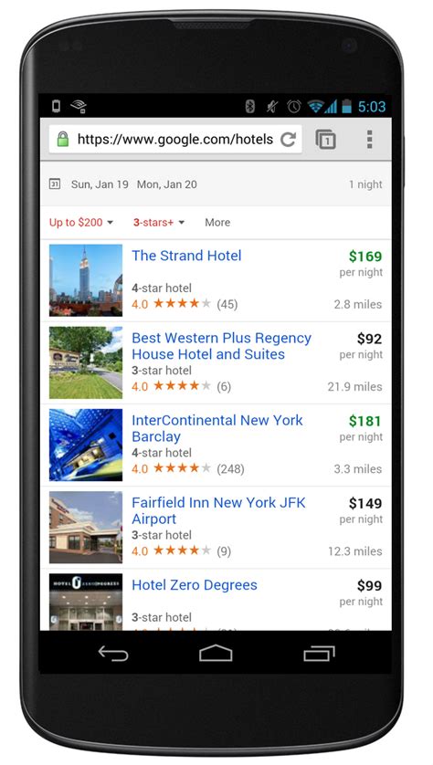 Google Makes It Easier To Book Hotels From Your Phone