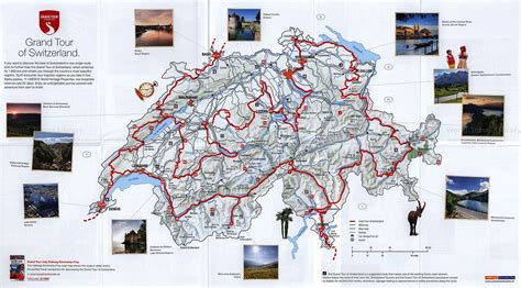 Grand Tour Of Switzerland In The Search For Swiss Gems 2015 3 Map Travel Brochures Travel