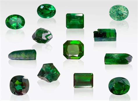 Green Gemstones Emerald Jade Peridot And More