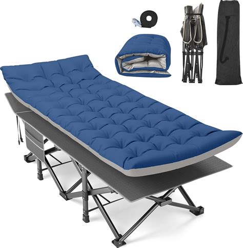 Grey Not Blue Cover Suteck Folding Camping Cot Adjustable 5 2