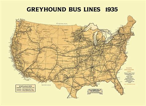 Greyhound Bus Lines Locations Map