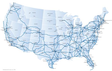 Greyhound Bus Schedule Greyhound Route Map 1024X753 Greyhound Route Map Greyhound Line Bus