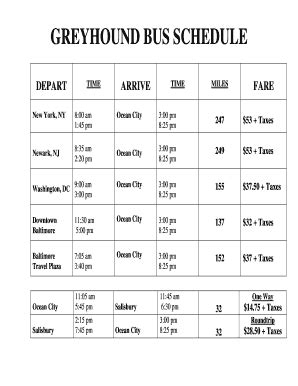 Greyhound Bus Schedules And Price