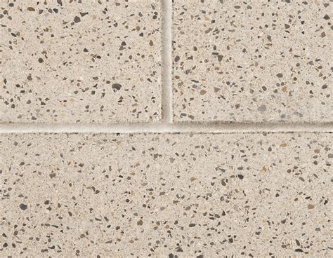 Ground Face Cmu With A Terrazzo Finish