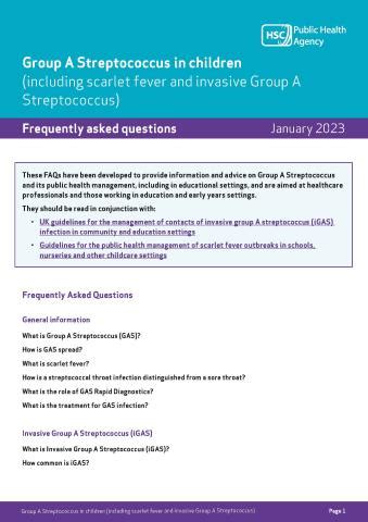 Group A Streptococcus In Children Including Scarlet Fever And Invasive