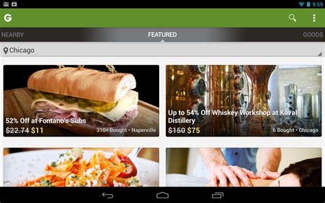 Groupon Daily Deals Coupons Screenshot