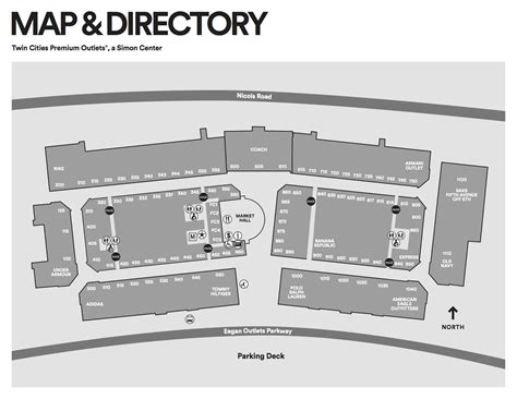 Grove City Premium Outlets Map Map Of The World