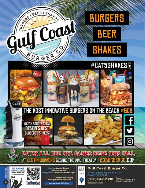 Gulf Coast Burger Co Destin Destin The Menu Mag